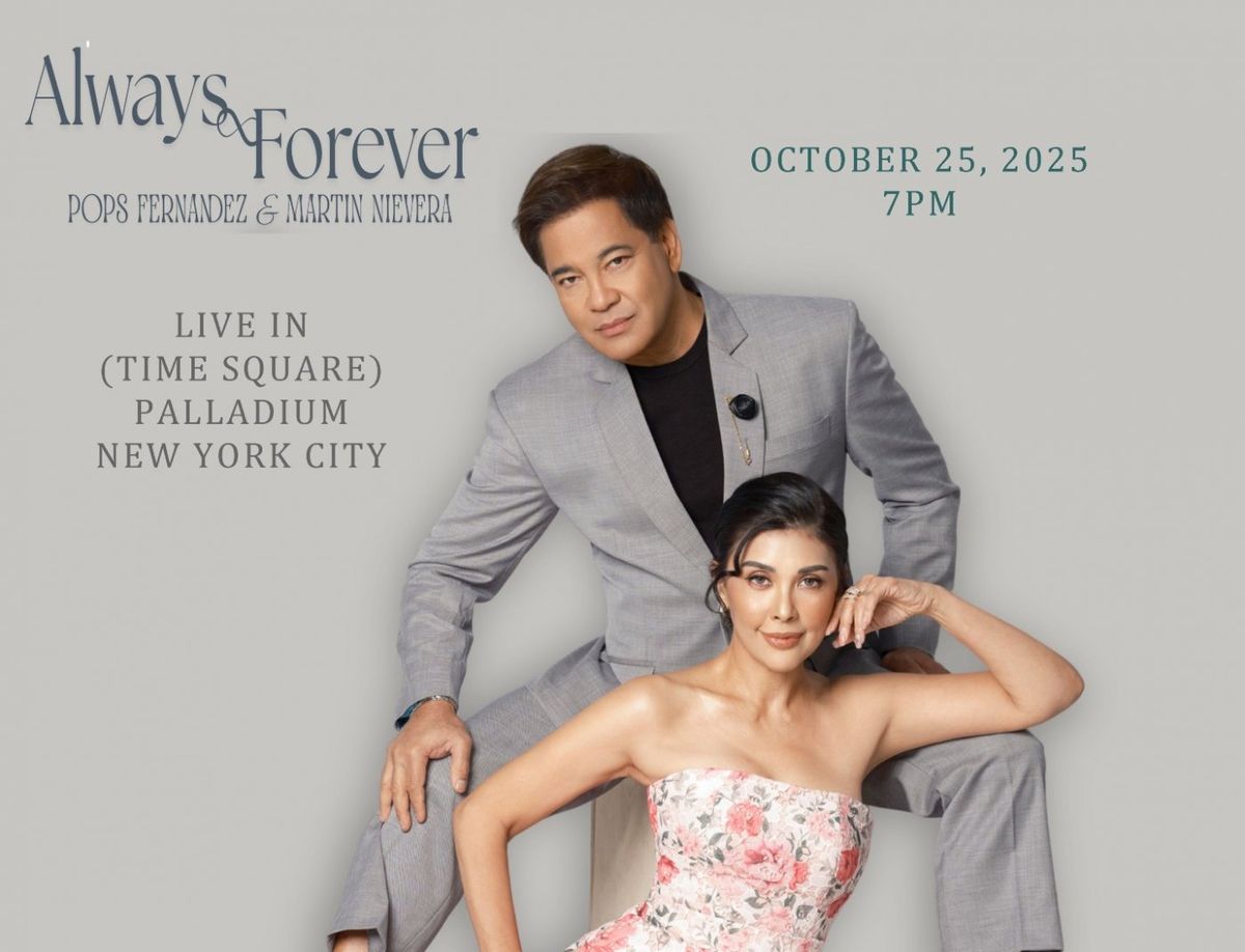 Martin Nievera and Pops Fernandez at Palladium Times Square