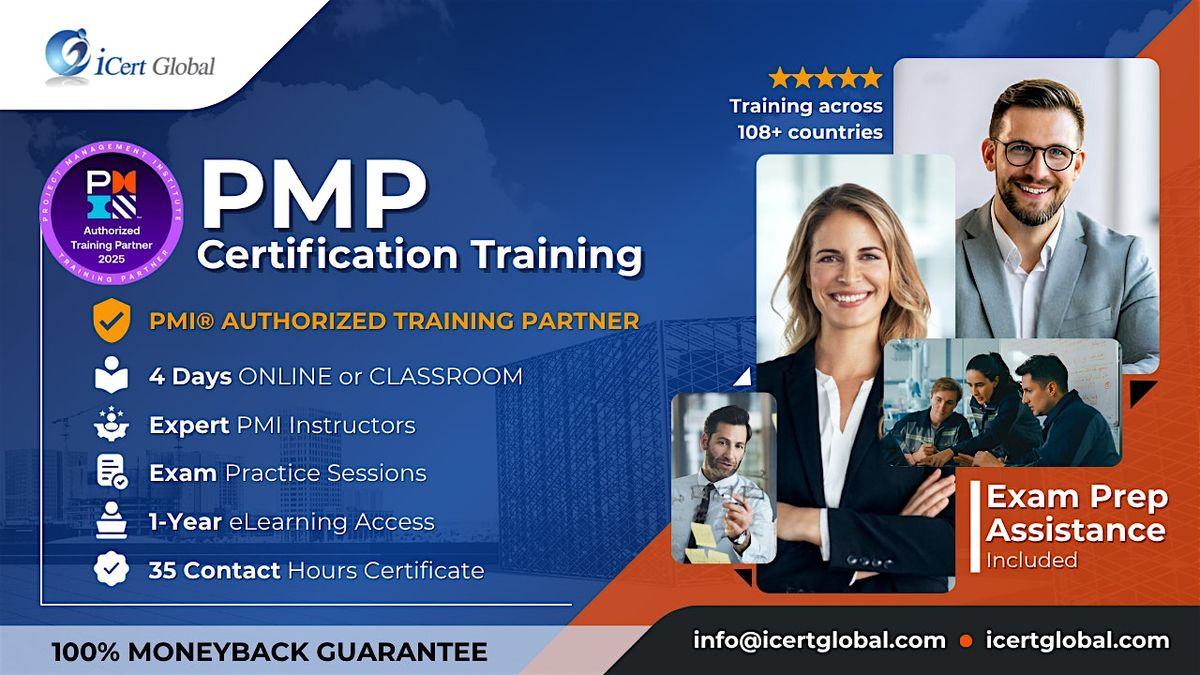 PMP Certification In-Person Training  in Lompoc, CA