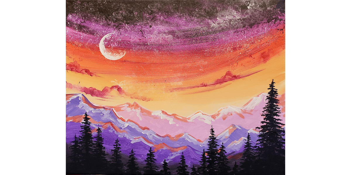 Mountain Sunset - Paint and Sip in Tyler | Classpop!\u2122