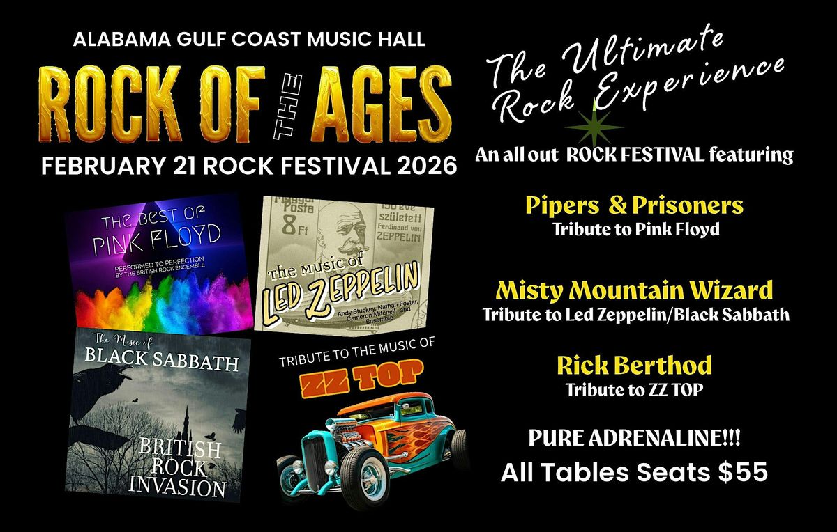 ROCK OF AGES CONCERT - Foley, Alabama February 21, 2026