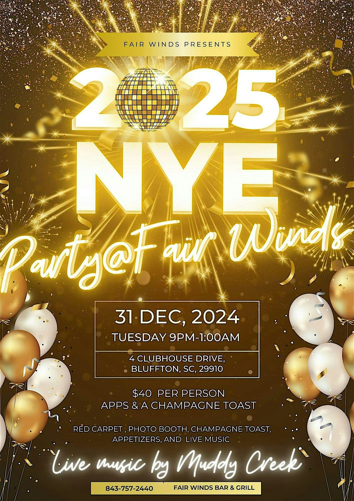 New Years Eve @ Fair Winds Bar & Grill