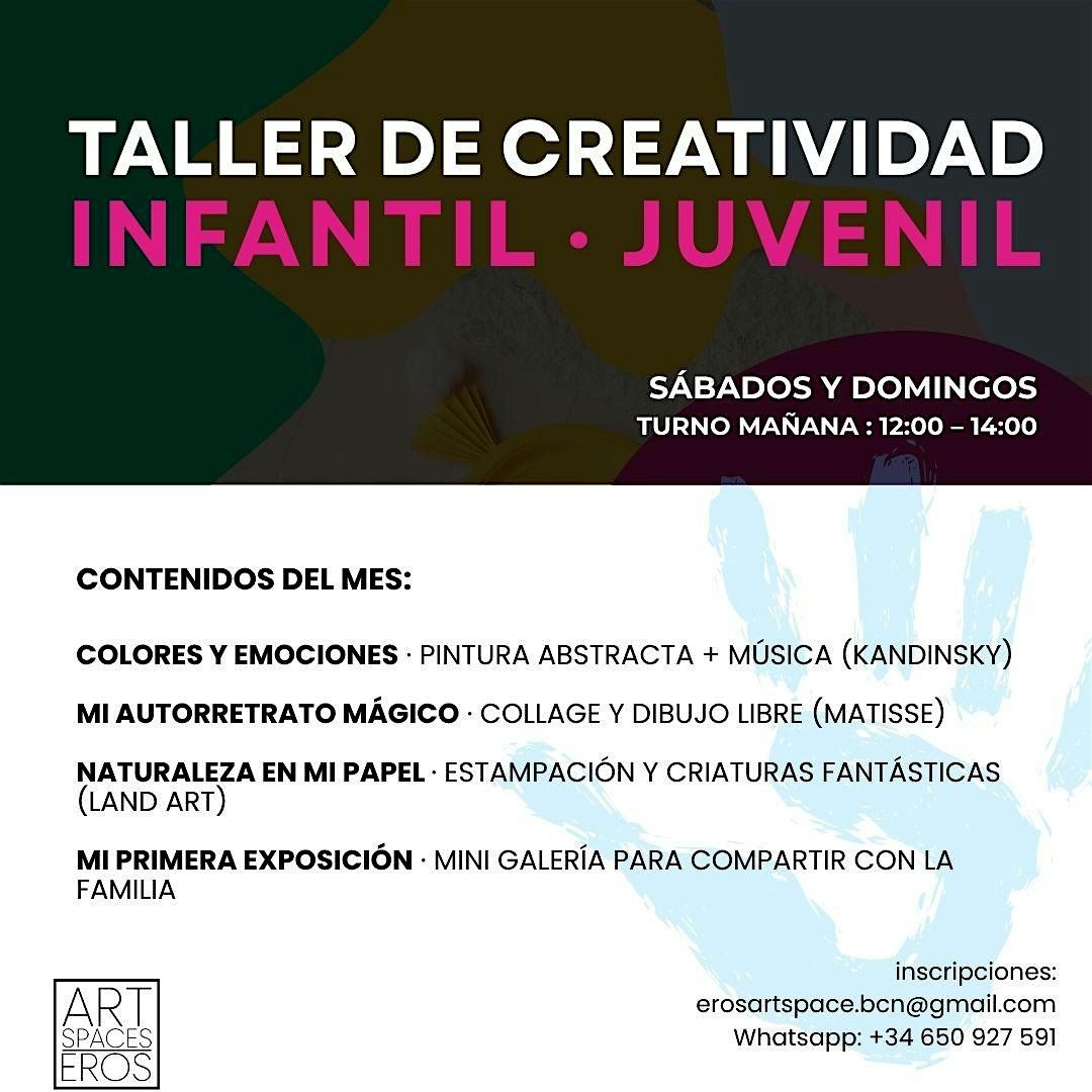 TALLER DE CREATIVIDAD INFALTIL Y JUVENIL