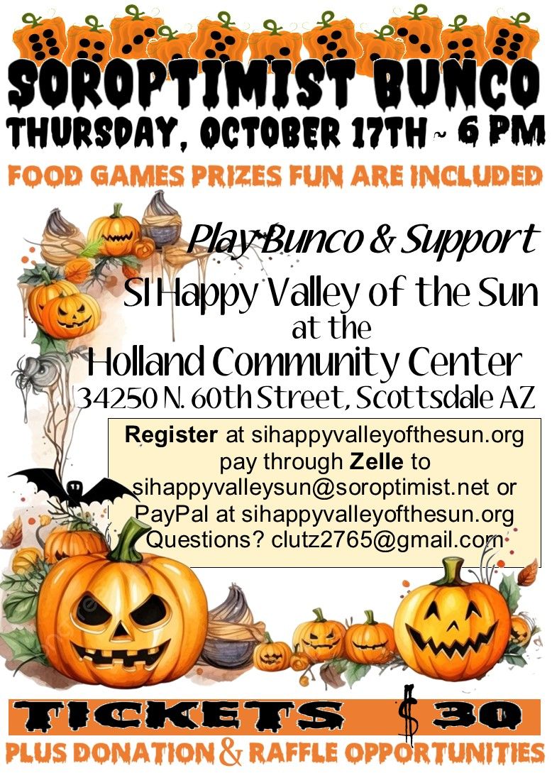 Soroptimist Halloween Bunco