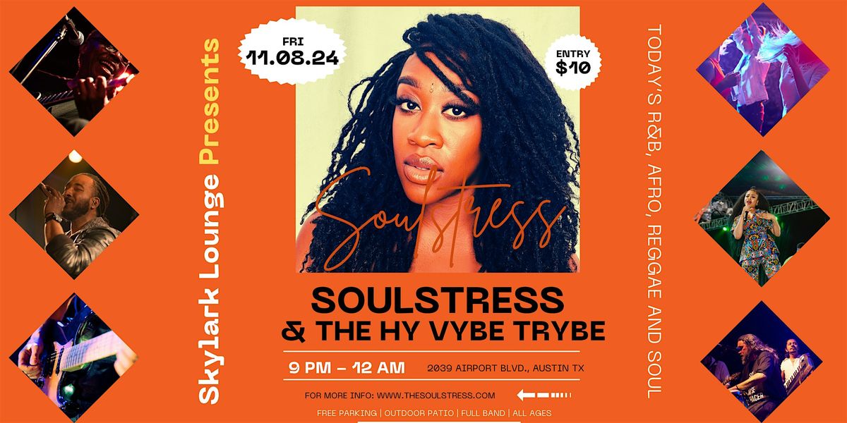 R&B, Afro and Reggae Night w\/ Soulstress and the Hy Vibe Trybe!