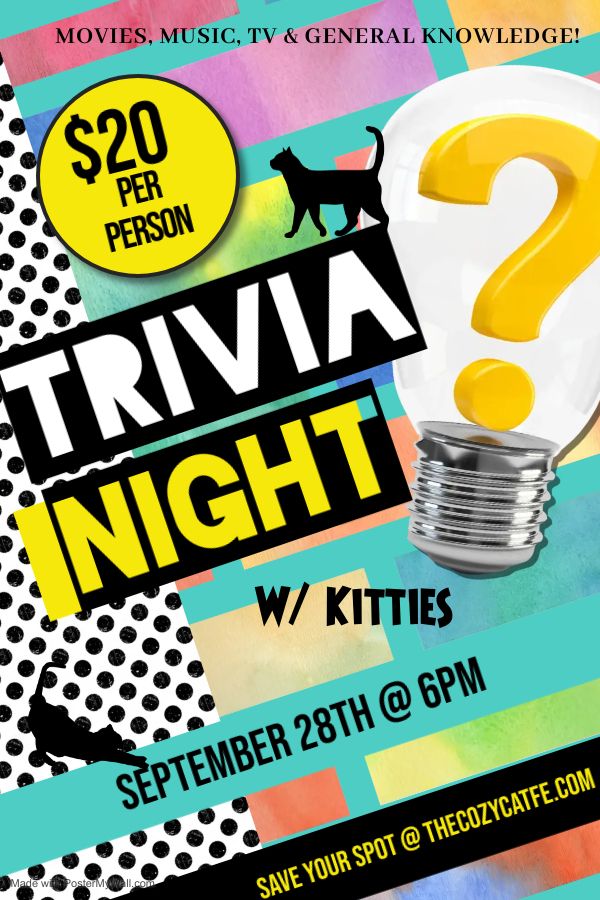 Trivia Night with kitties