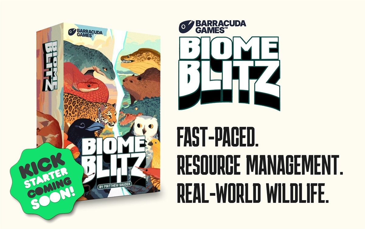 Biome Blitz Boardgame Kickstarter Launch Party
