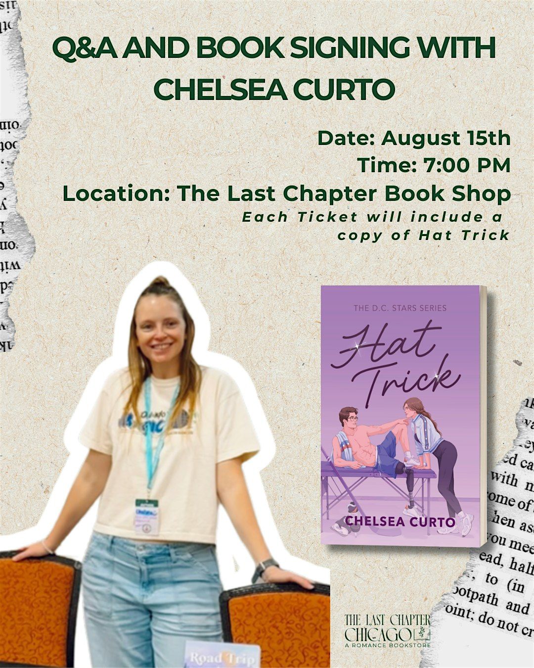 Q&A and Book Signing with Chelsea Curto