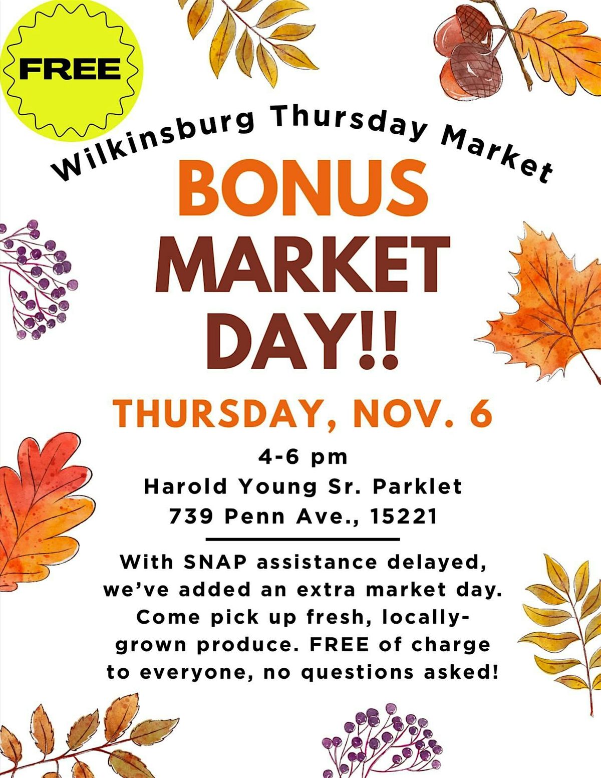 Wilkinsburg Thursday Market