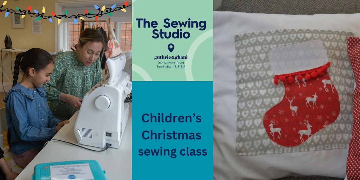 Children's Christmas sewing class - Learn to sew a Christmas cushion cover