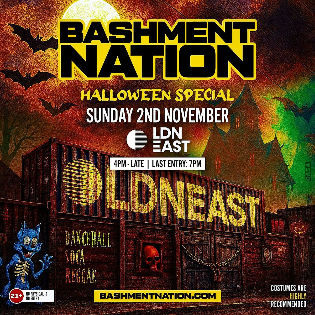 BASHMENT NATION - London's BASHMENT Halloween Day Party (2000+ RAVERS)