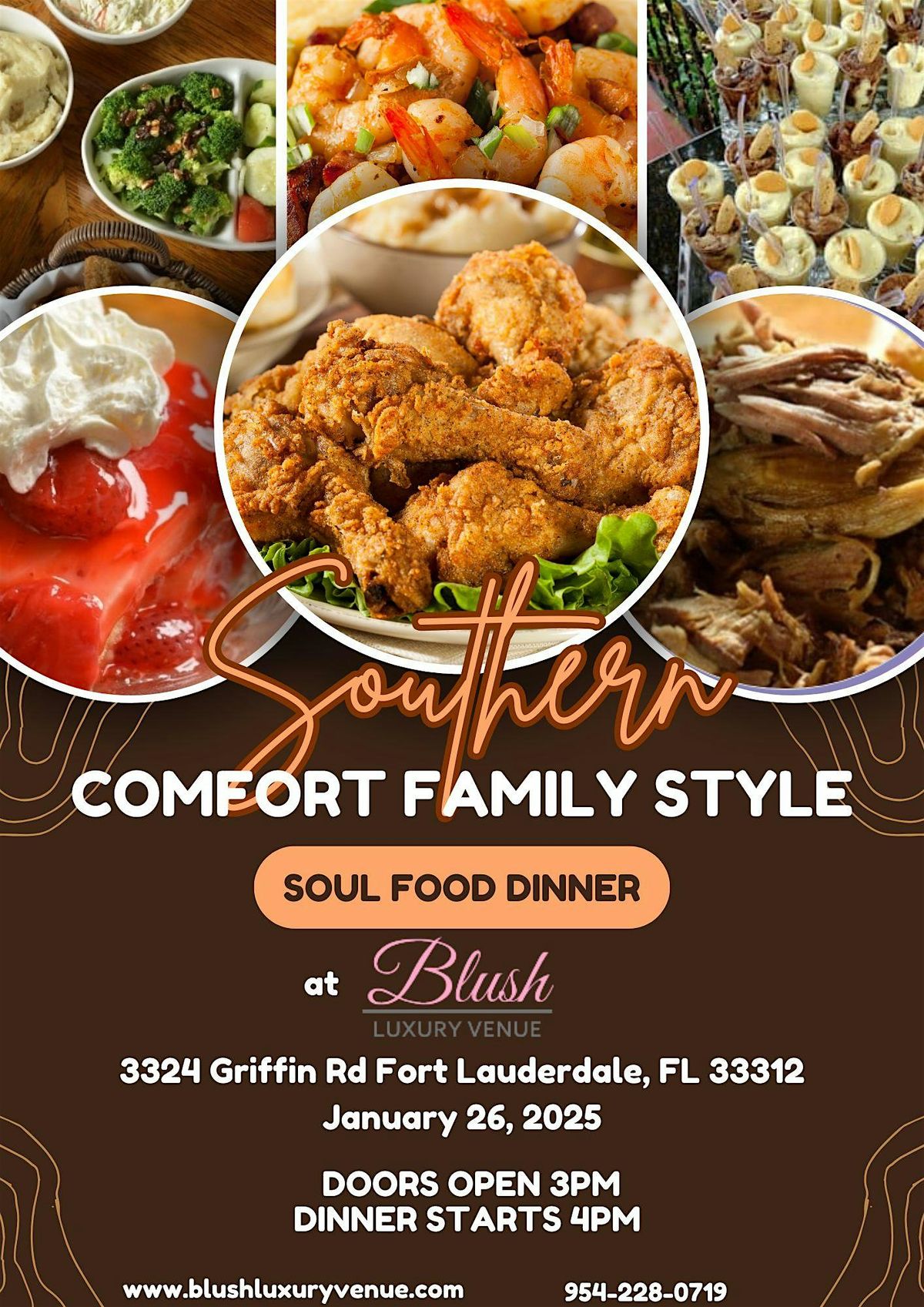 Southern Comfort Family Style Soul Food Dinner at Blush (VIP)