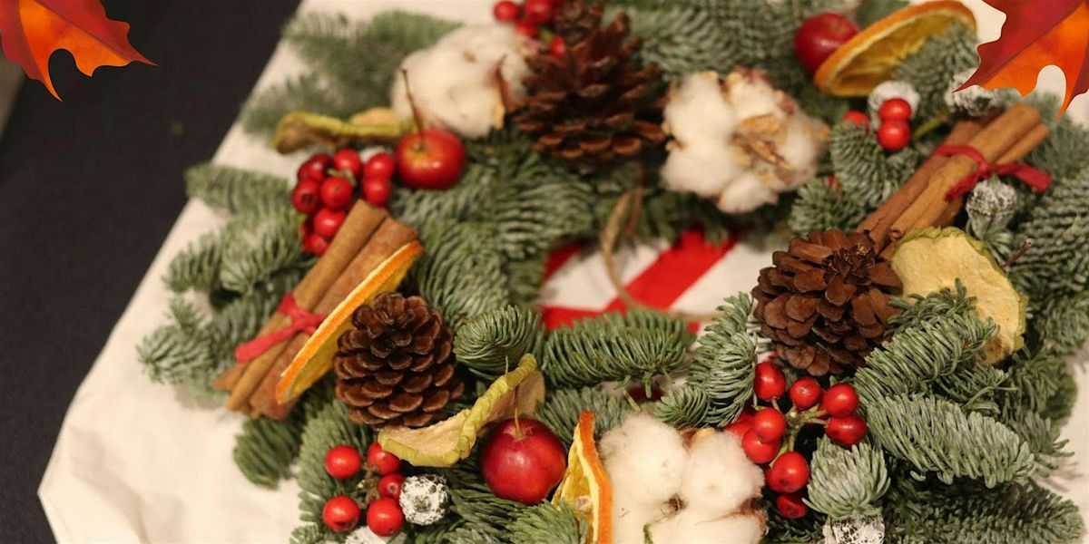 Sustainable Christmas Wreath Workshop: Sip, Create, & Celebrate!