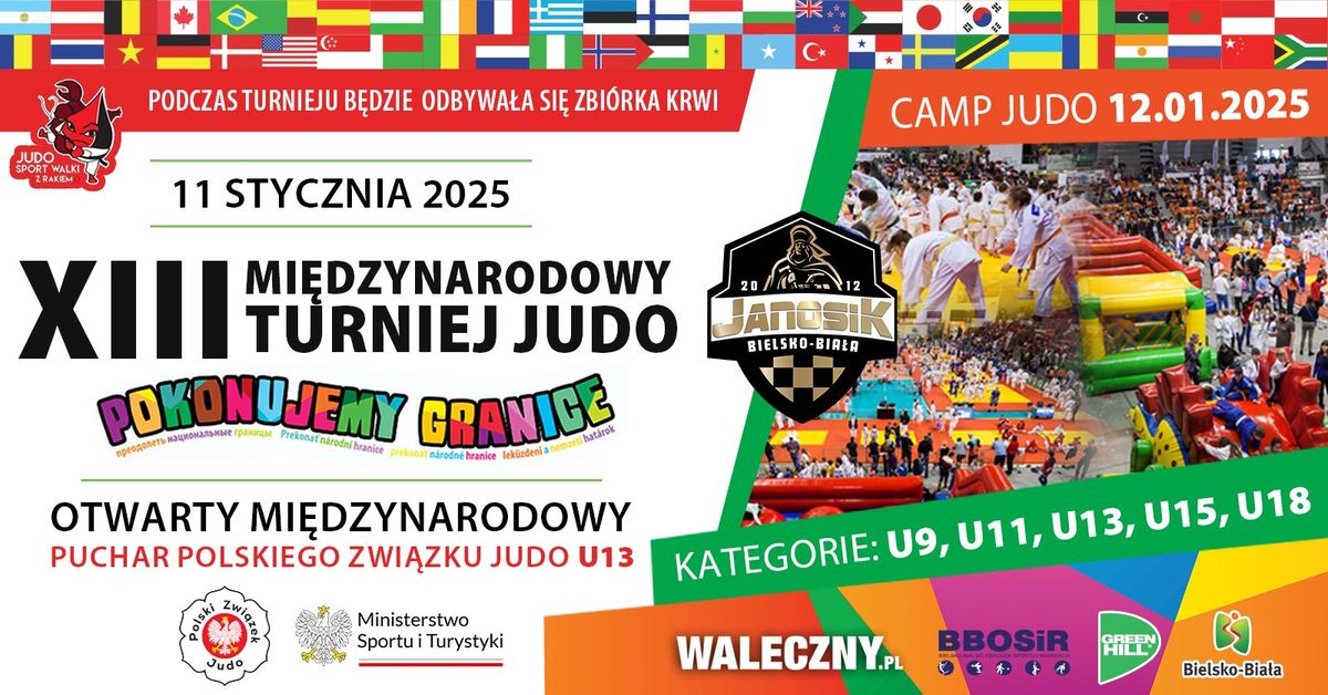 XIII Mi\u0119dzynarodowy Turniej JUDO  "POKONUJEMY GRANICE" - OTWARTY PUCHAR POLSKIEGO ZWI\u0104ZKU JUDO U13