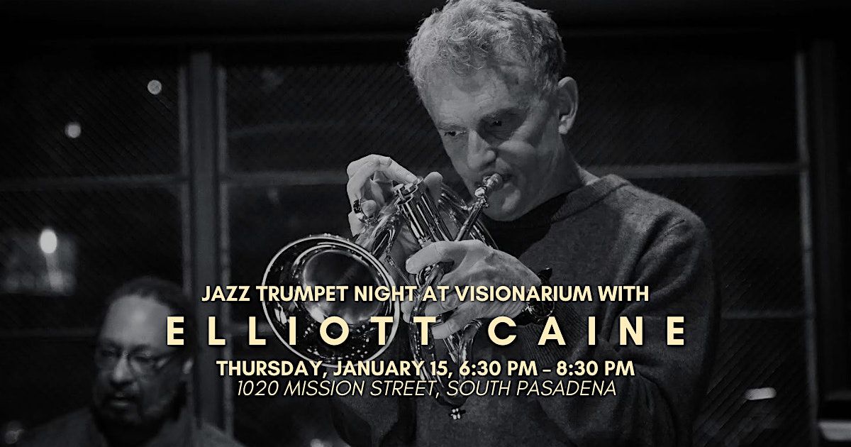\u2728 Jazz Night with Elliott Caine at Visionarium! \u2728