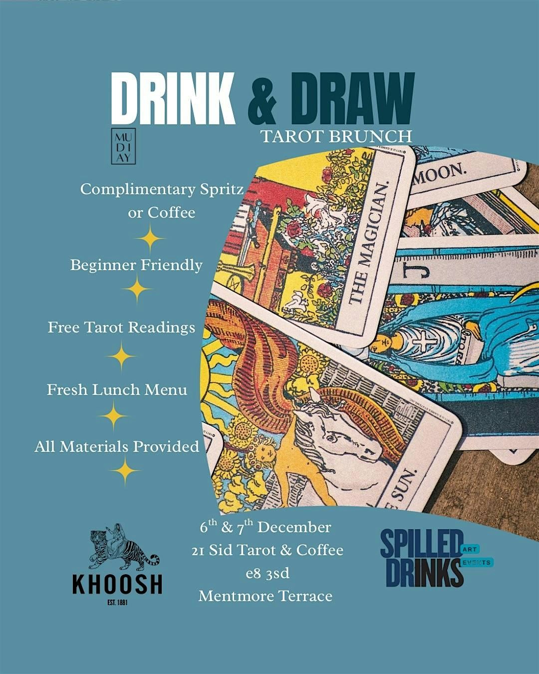 Drink & Draw - Tarot Brunch @ 21 Sid