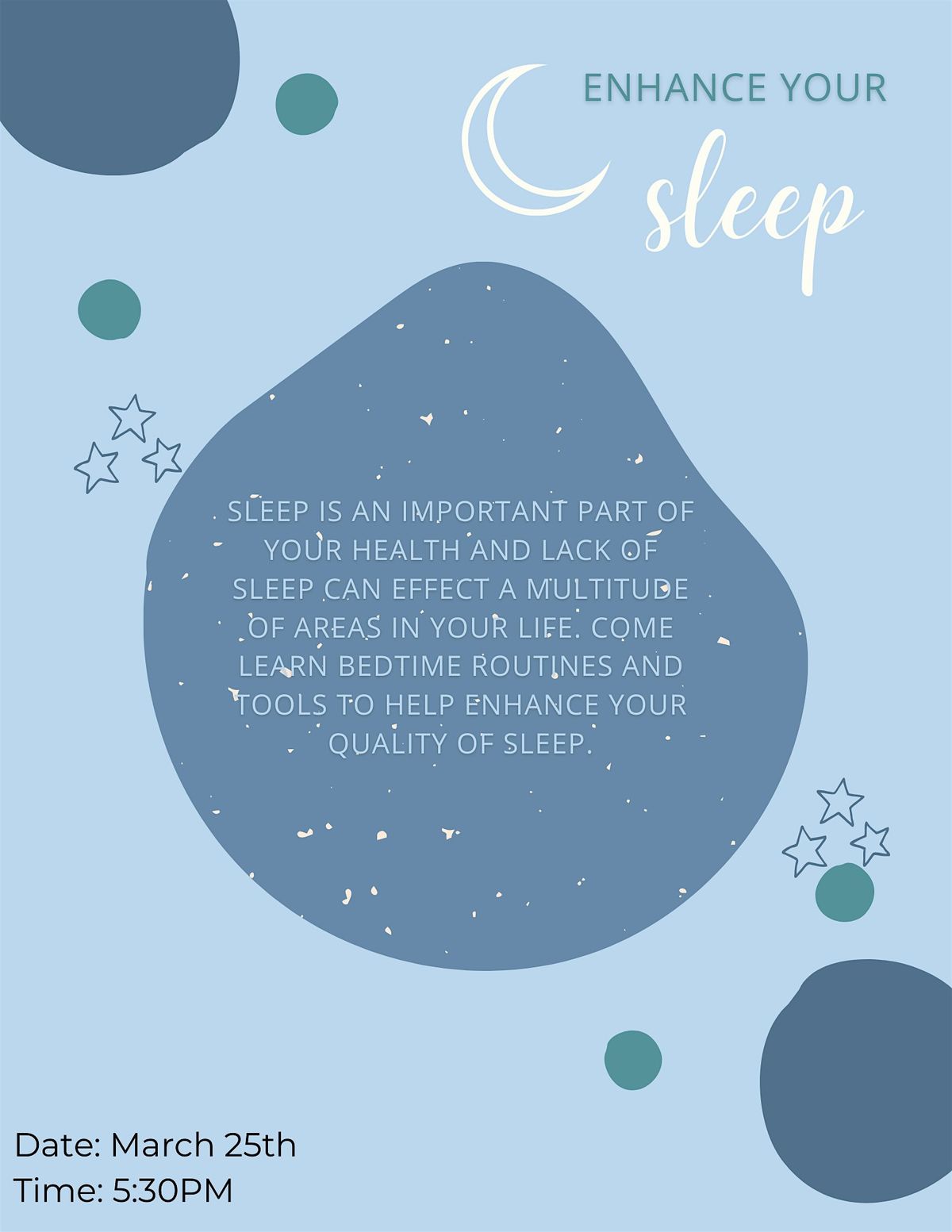 Enhance Your Sleep Workshop