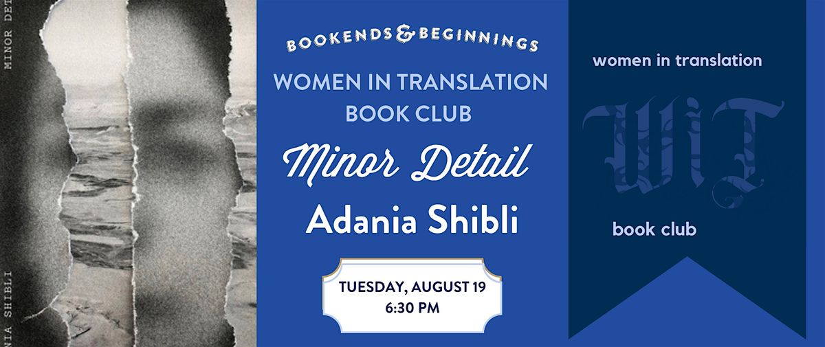 Women in Translation Book Club reads "Minor Detail" by Adania Shibli