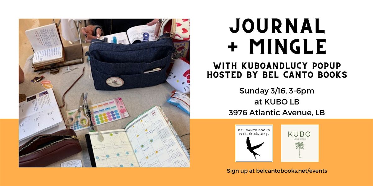 Journal + Mingle hosted by Bel Canto Books x KUBO LB