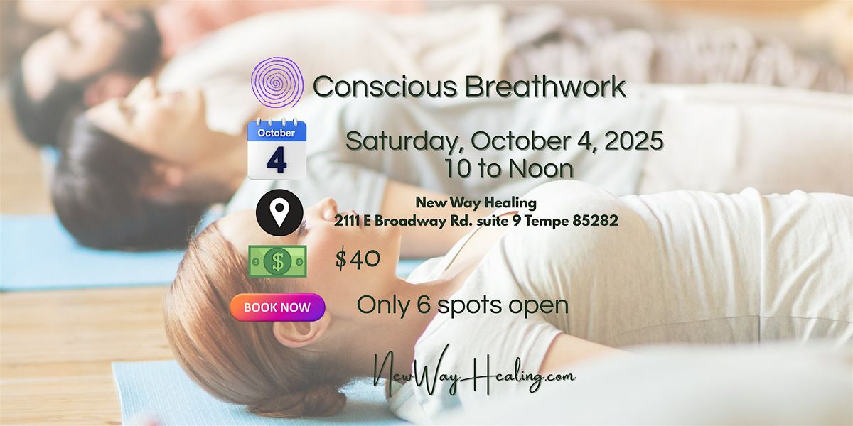 Conscious Breathwork - Small Group - An inner adventure into you.