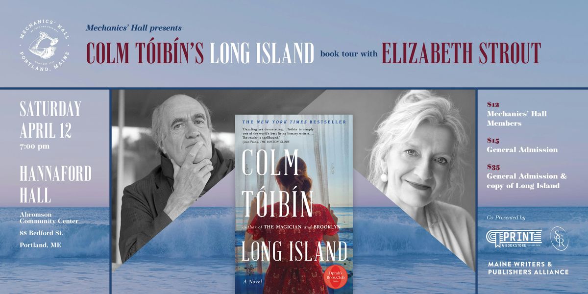 Colm T\u00f3ib\u00edn's "Long Island" Book Tour with Elizabeth Strout