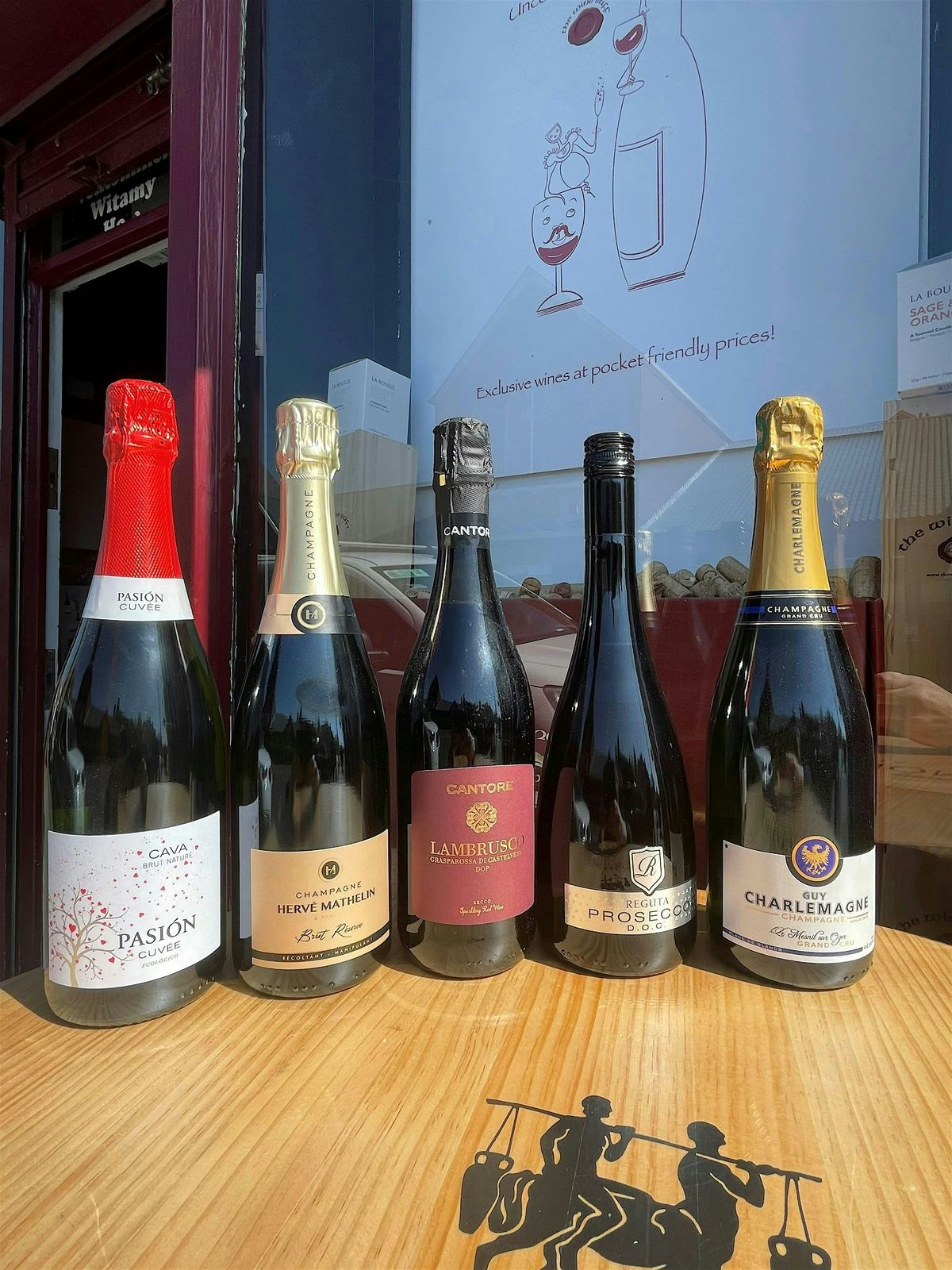Champagne, Cava & Pet Nat with Premium  Cheese