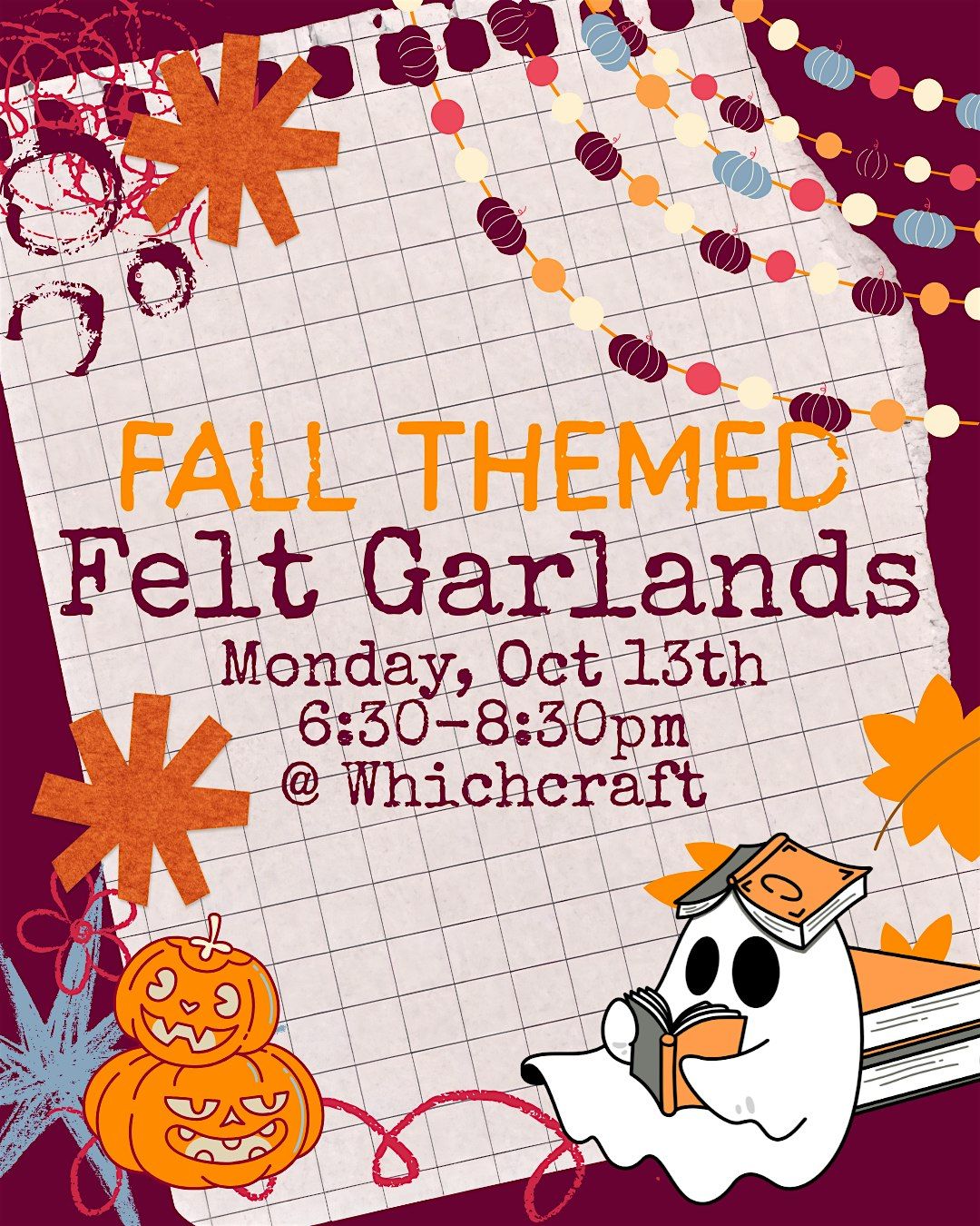 Felt Garlands (Fall Themes)