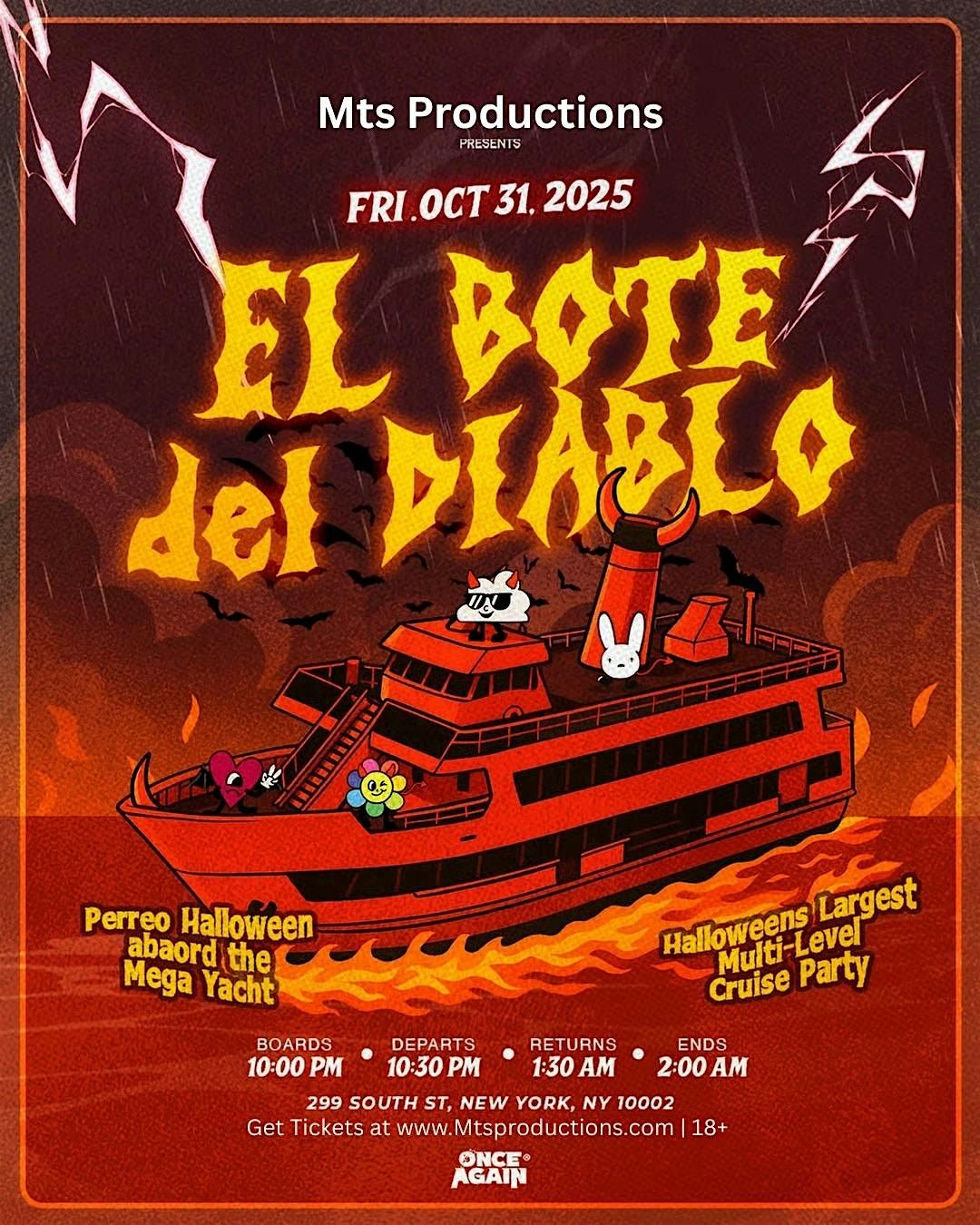 El Bote del Diablo Halloween Yacht Party | NYC Events Guide