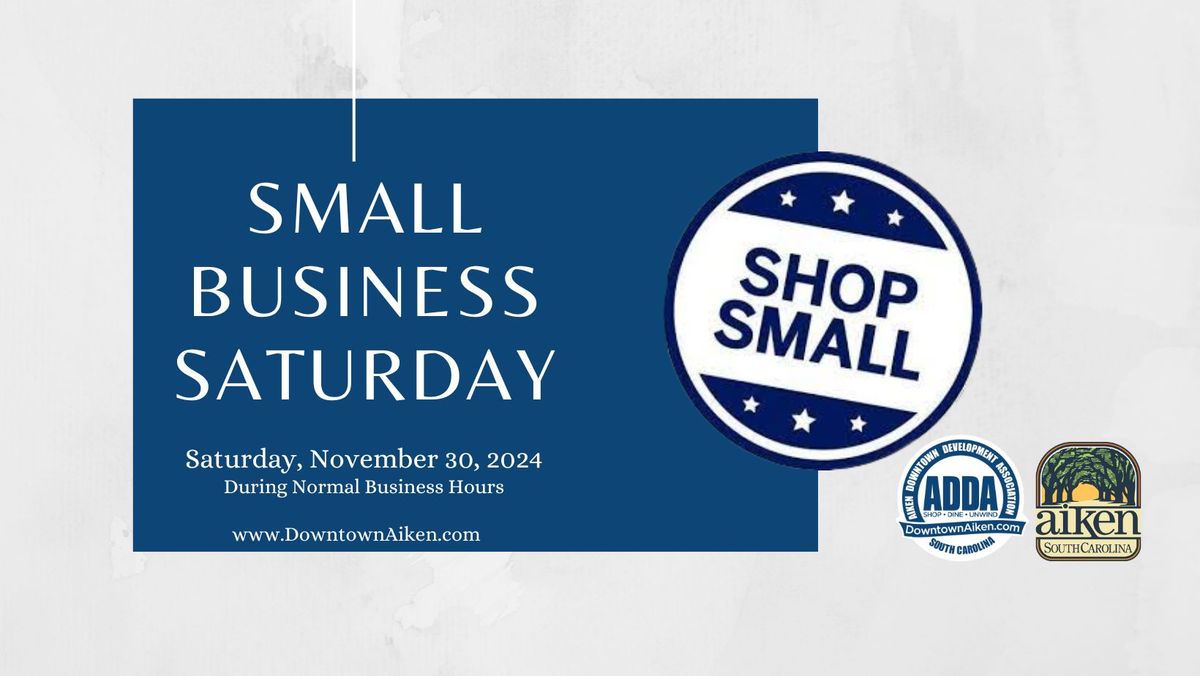 Small Business Saturday in Downtown Aiken