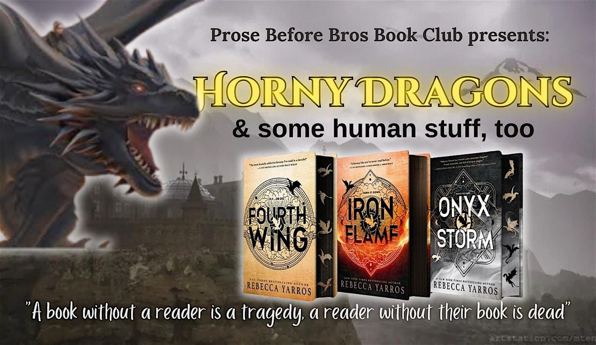 Prose Before Bros: August Book Club Event