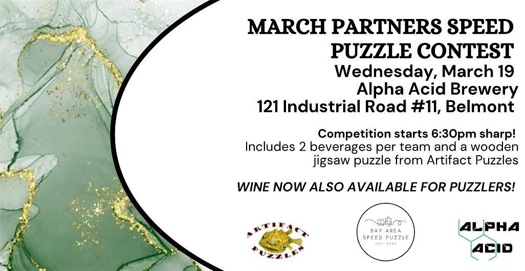 March Bay Area Partner's Speed Puzzle Contest