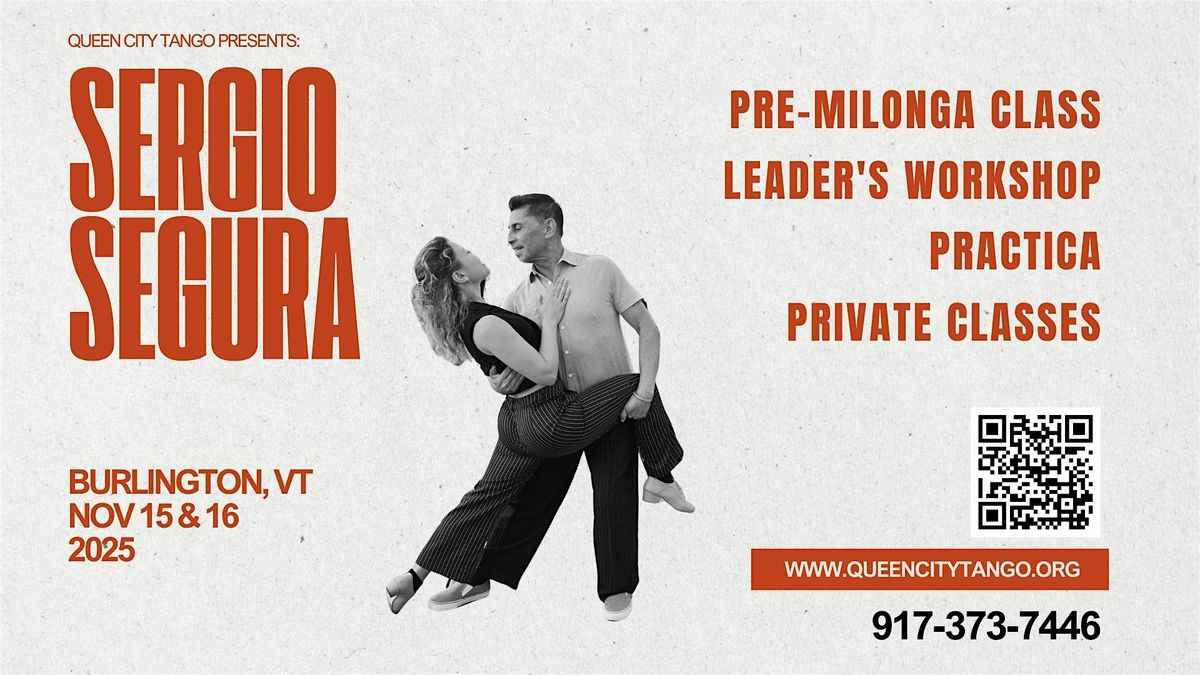 Sergio Segura teaching Tango in Burlington