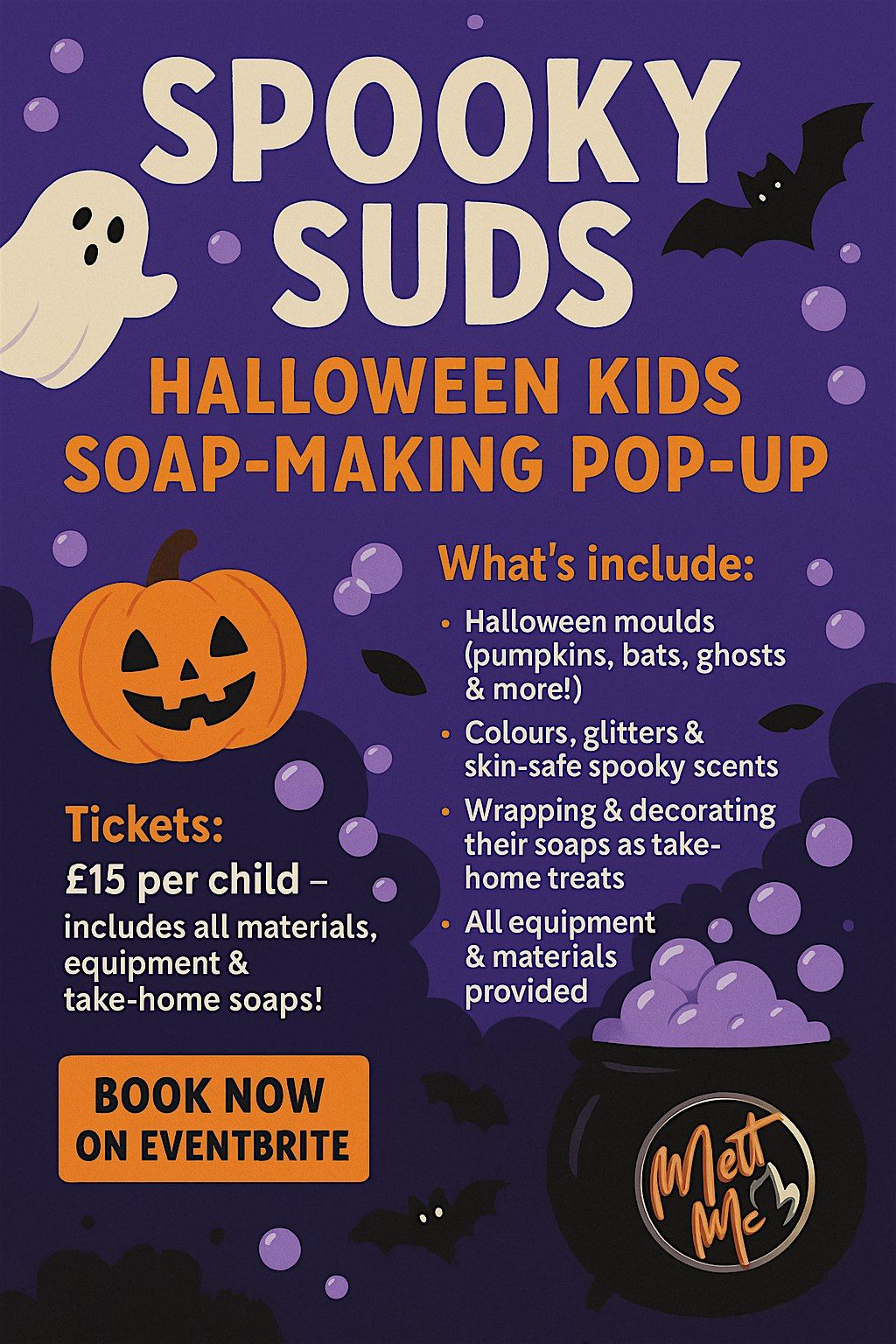 Halloween Wick n Create - Kids Soap Dough Making Pop Up Event