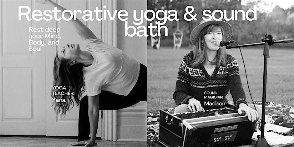 Restorative Yoga + Reiki + Soundbath with medicine songs