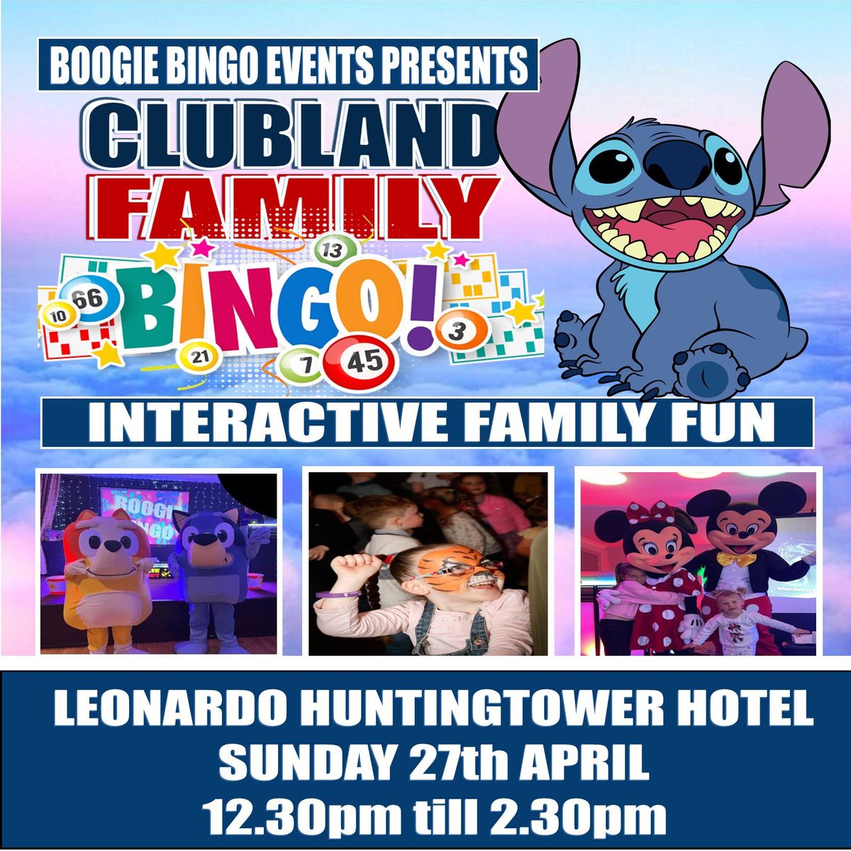 Perth - STITCH\u2019s CLUBLAND FAMILY BINGO PARTY