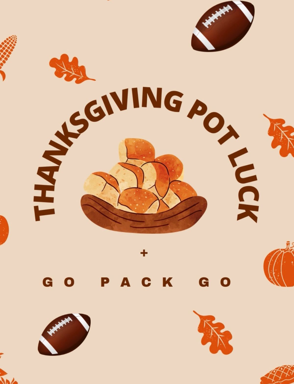 Thanksgiving Day Pot Luck + Packers\ud83c\udfc8 