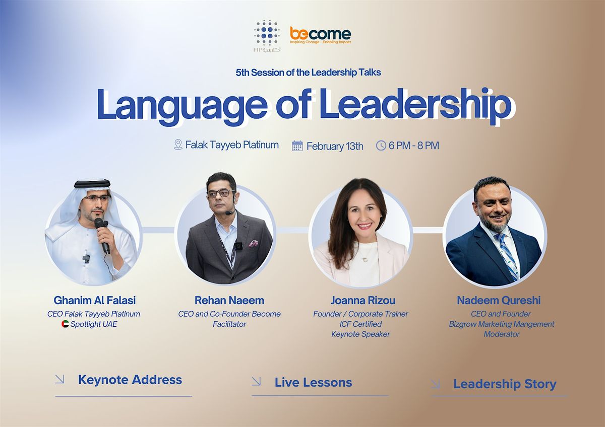 Language of Leadership - 5th Session of Leadership Talks