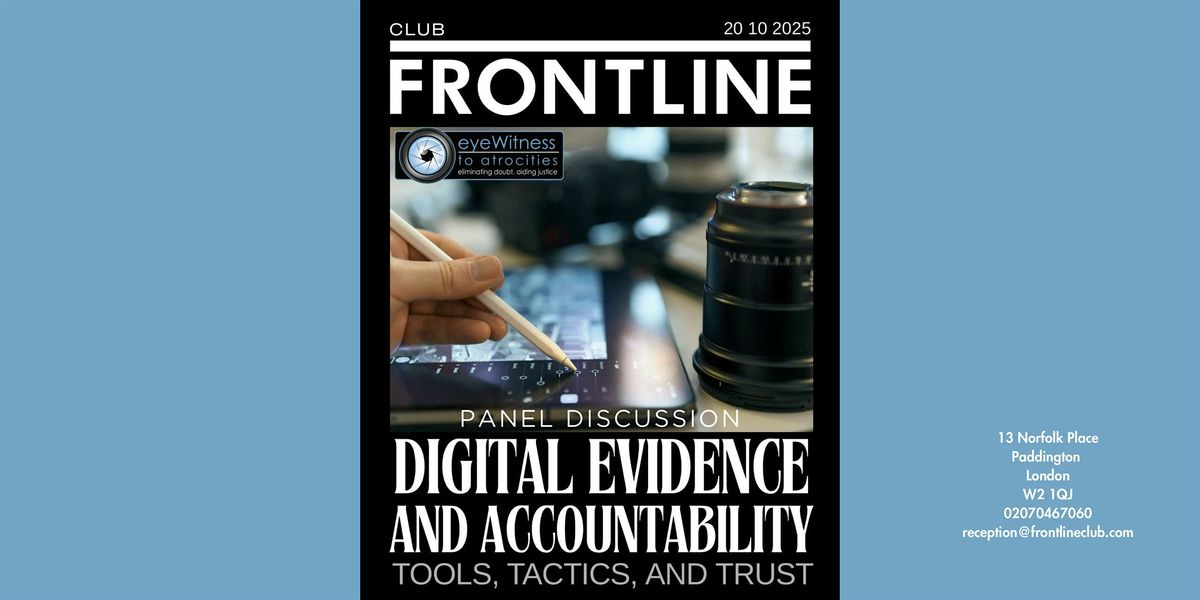 Panel discussion: Digital Evidence and Accountability