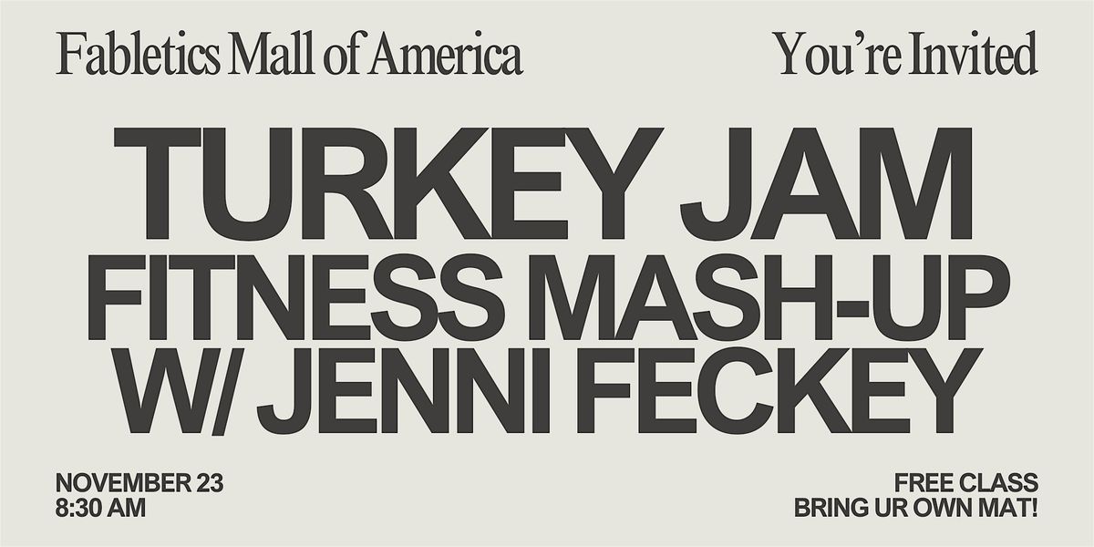 Turkey Jam Fitness Mash-up at Fabletics MOA!