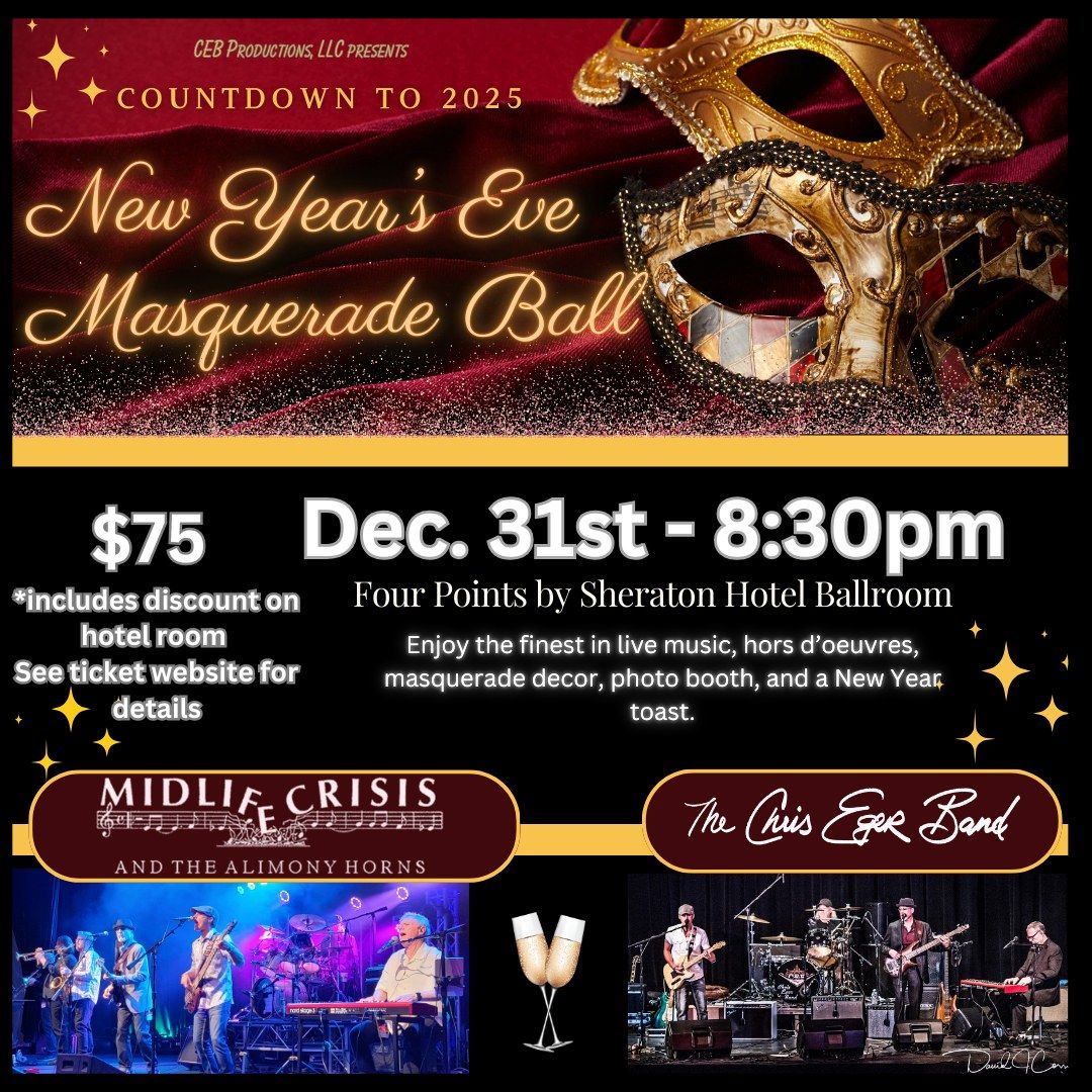 Ring in the New Year with Midlife Crisis & the Alimony Horns and The Chris Eger Band!