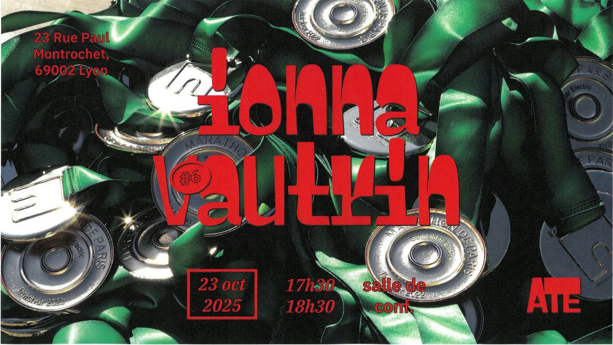 Conf\u00e9rence "\u00c0 TITRE EXP\u00c9RIMENTAL" avec Ionna Vautrin comme invit\u00e9e
