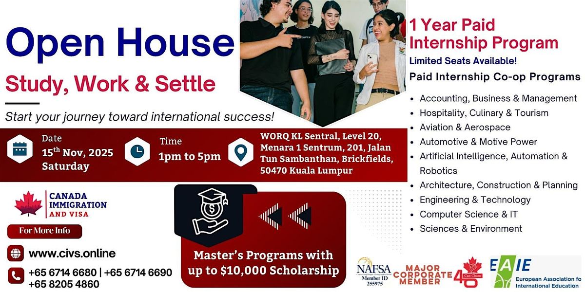 Open House Program -October 2025 | Kuala Lumpur| 15 November-2025
