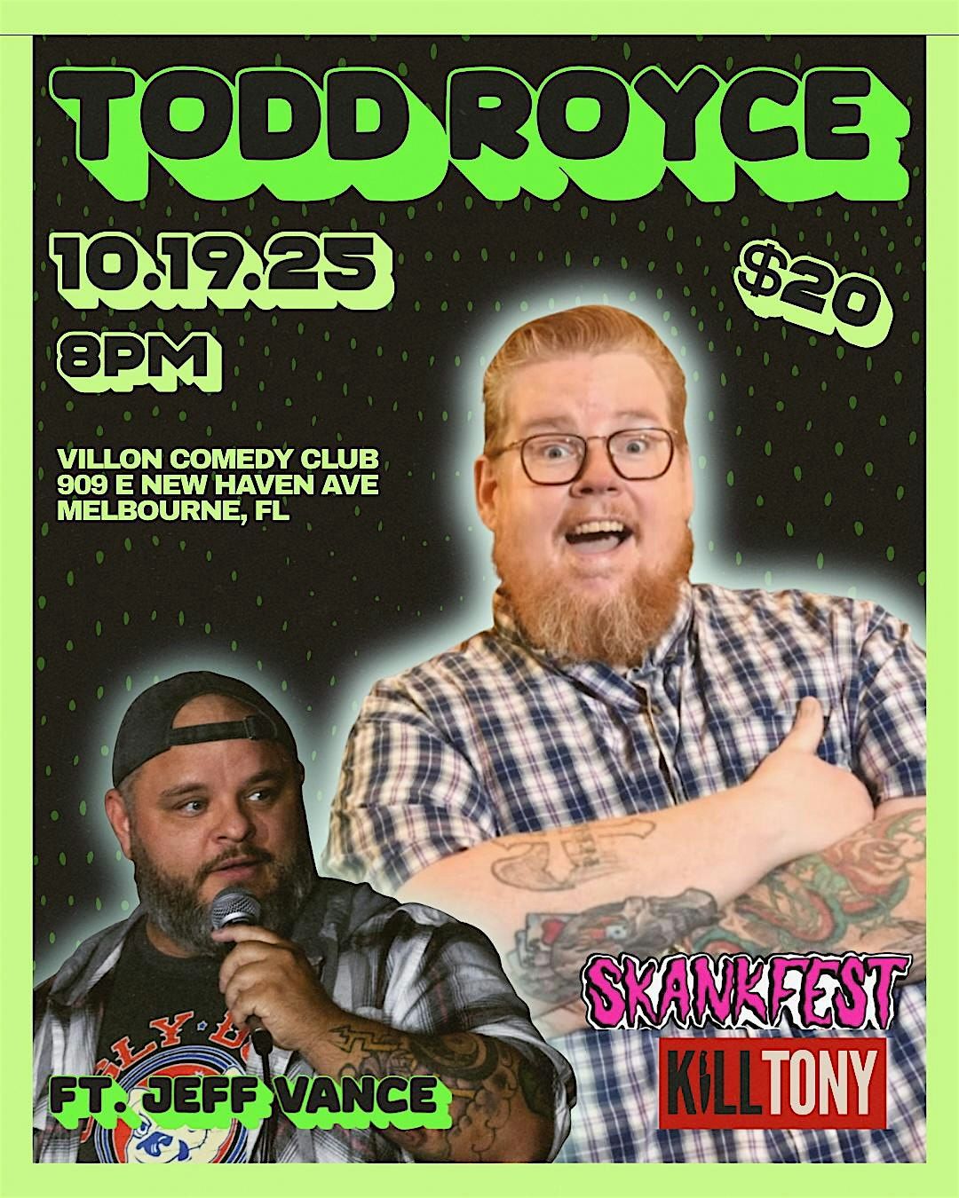 Todd Royce Headlines Villon Comedy Club