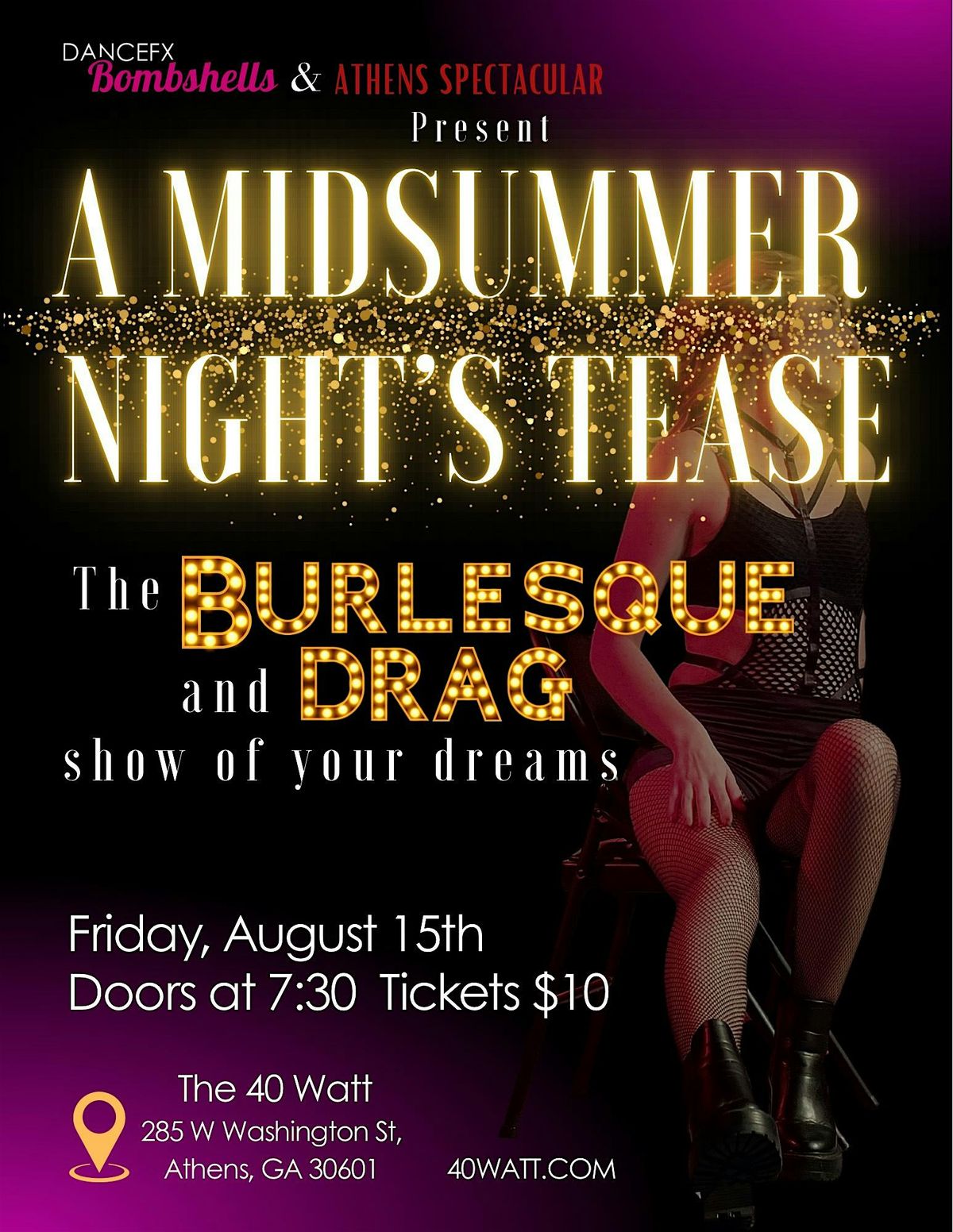 A Midsummer Night's Tease  - The Burlesque and Drag Show of your Dreams..