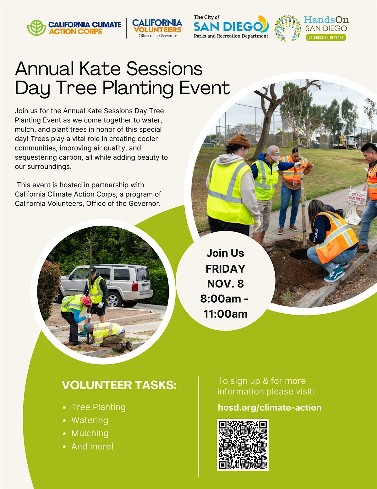 Annual Kate Sessions Day Tree Planting Event