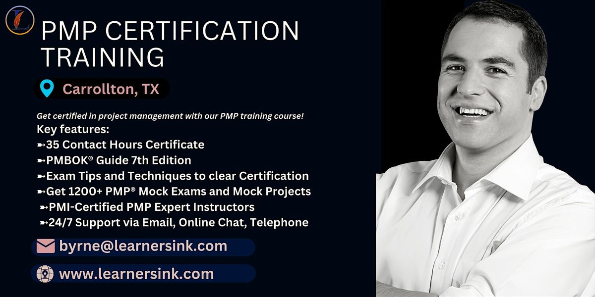 PMP Certification 4 Days In-Person Training in Carrollton, TX