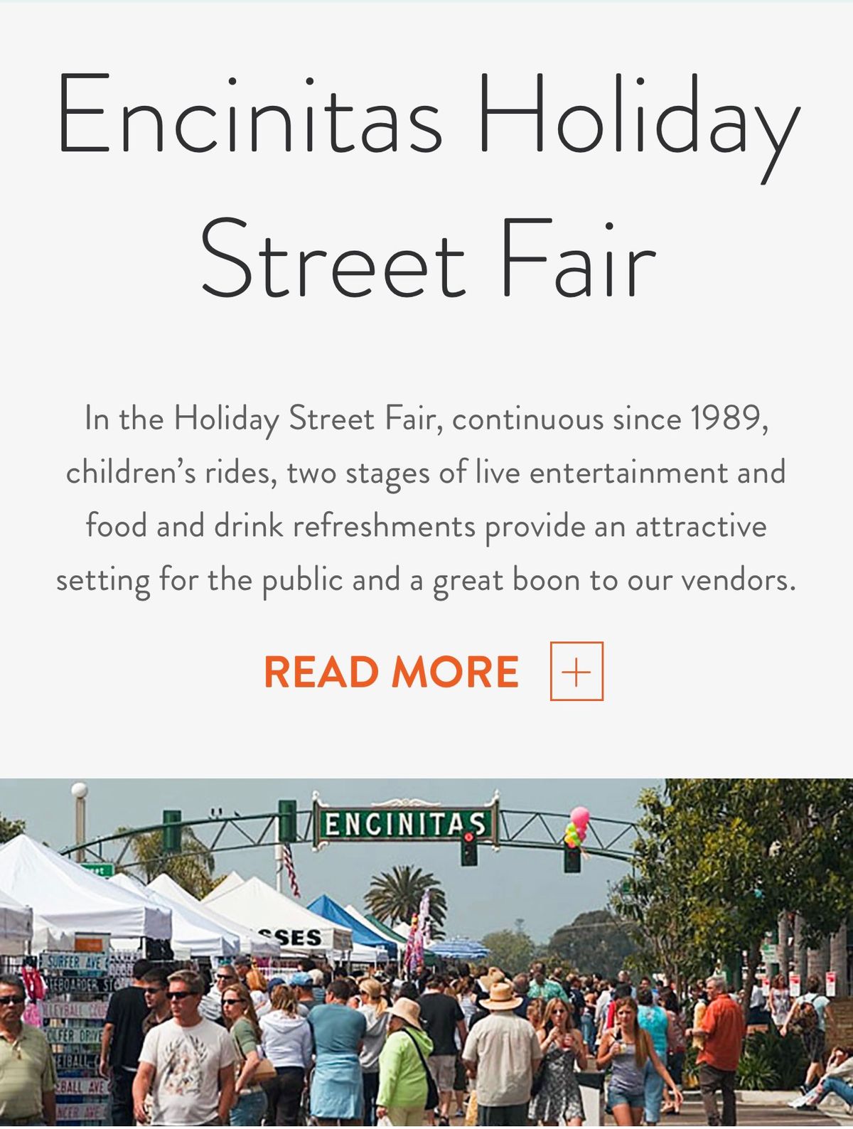 Encinitas Holiday Street Fair