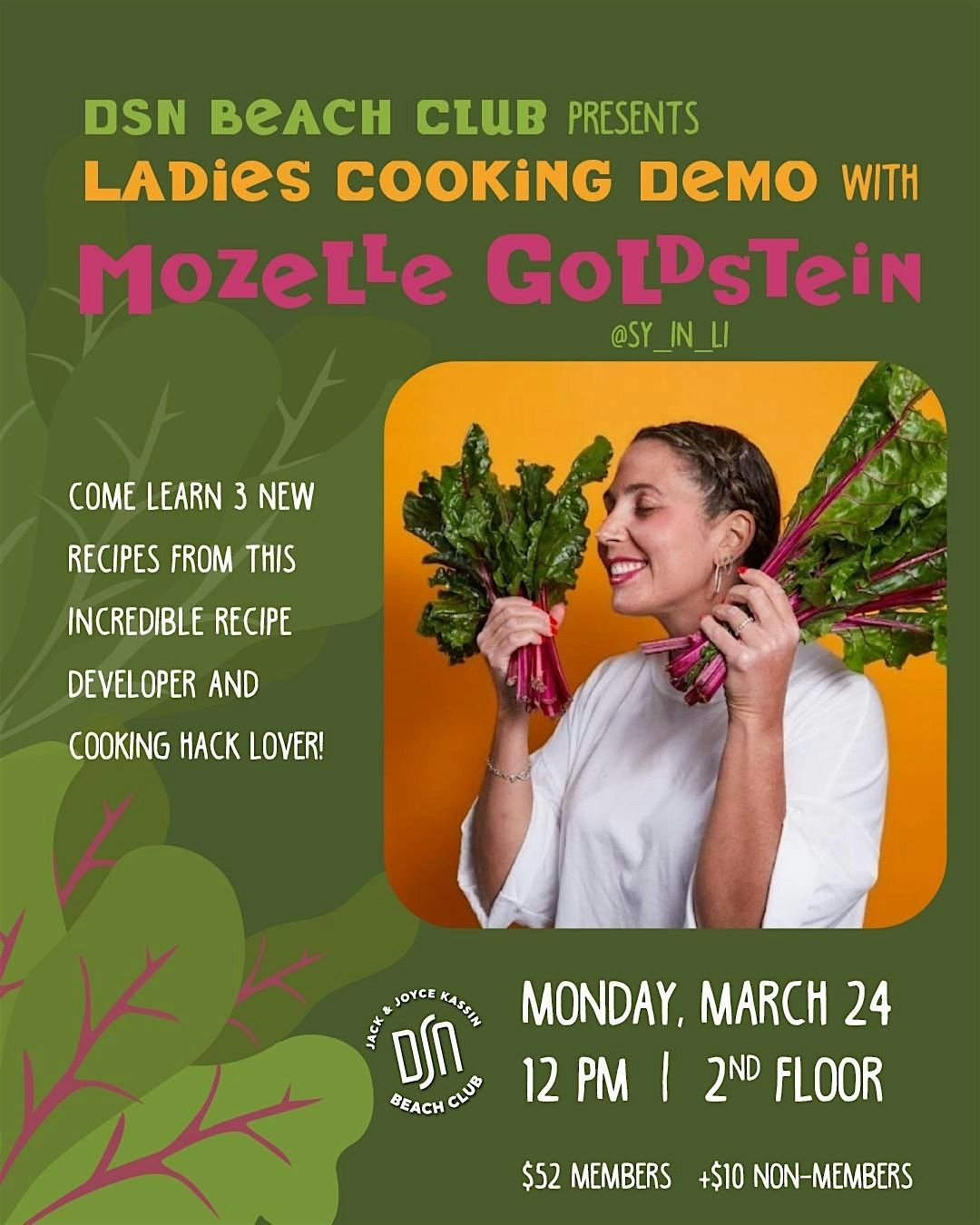 Ladies Cooking Demo with Mozelle Goldstein