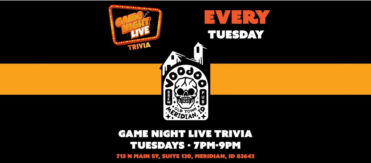 Game Night Live Trivia at Voodoo Brewing Co. (Meridian) 