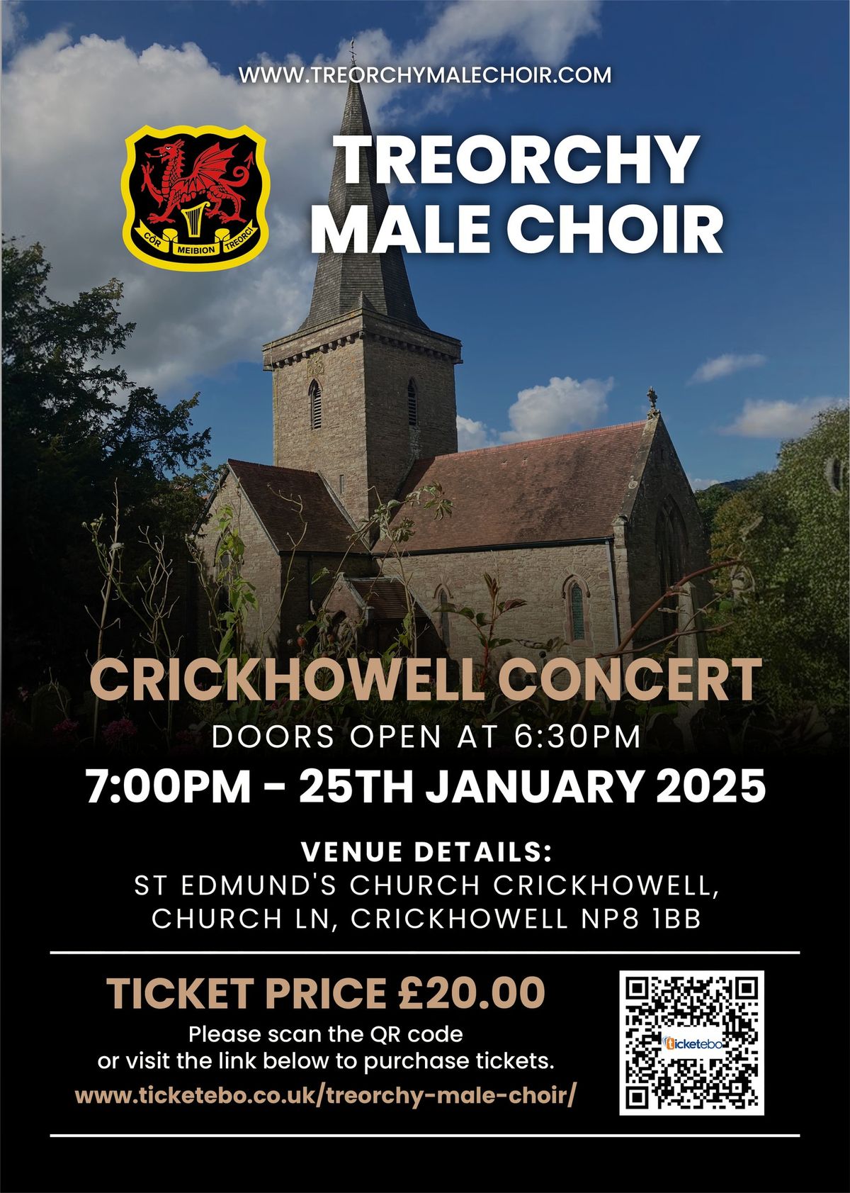 TREORCHY MALE CHOIR at CRICKHOWELL 25th JAN 2025