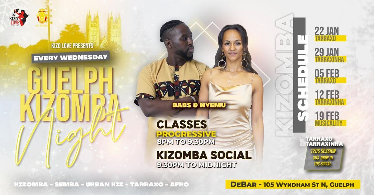 Guelph Kizomba Night | Tarraxo | Jan 22nd